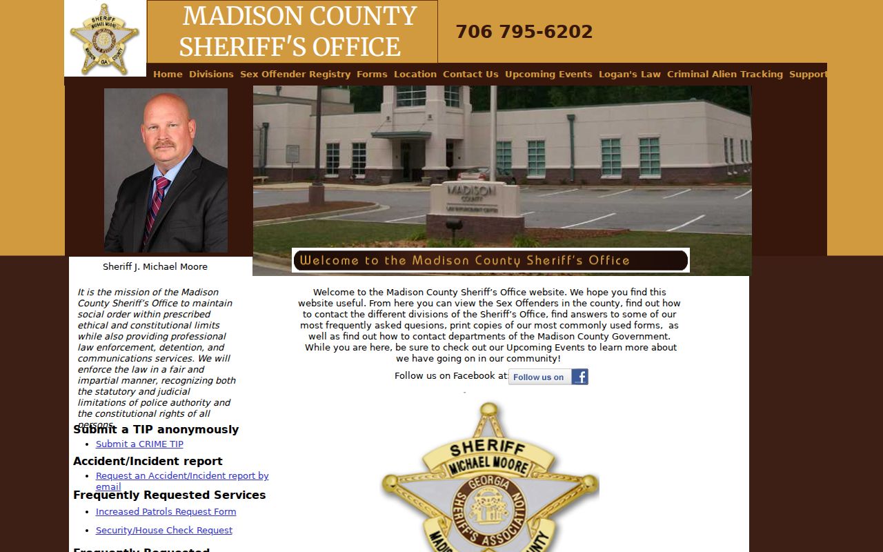Madison County warrant lookup sheriff office website